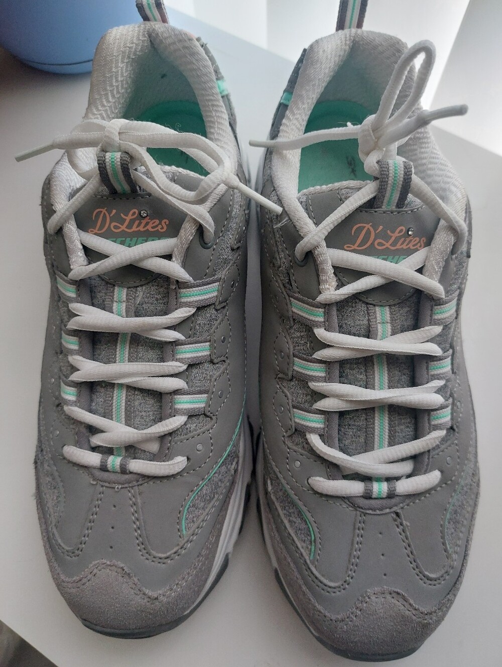 Skechers Gray and White Sneakers